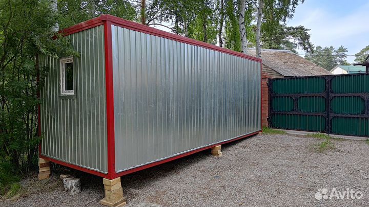 Бытовка металлическая строительная из швеллера