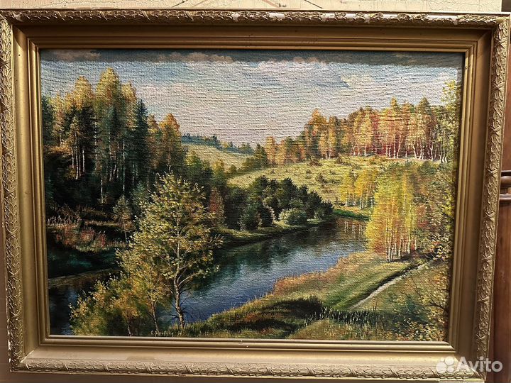 Картина СССР авторская 1994 год огромная