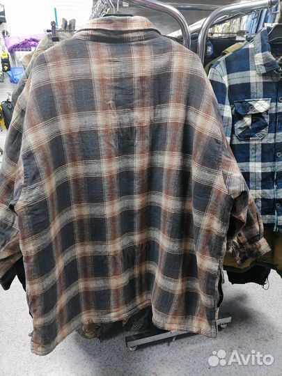 Тёплая рубашка на меху Windbreaker 3XL