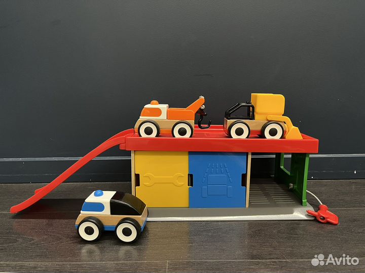 Железная дорога IKEA + гараж икея с машинками