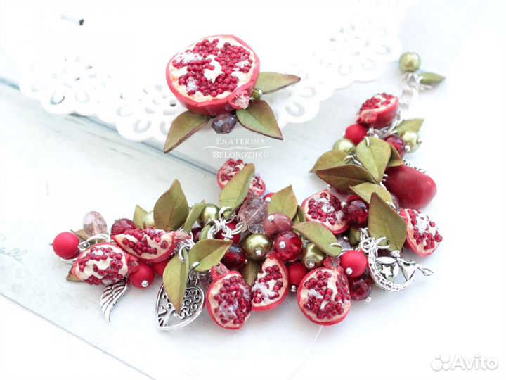 Браслет Гранаты