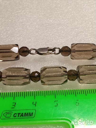 Бусы Коллекционные 60 см.Раухтопаз