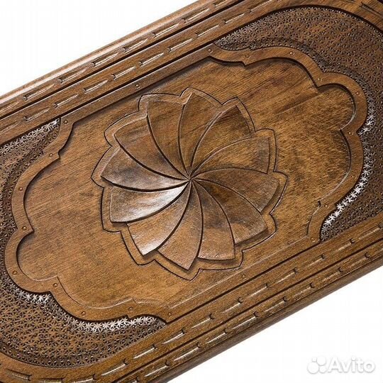 Нарды и шашки резные Знак бесконечности 60 х 60 см бук Армения 62600