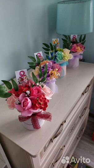 Мыльные цветы