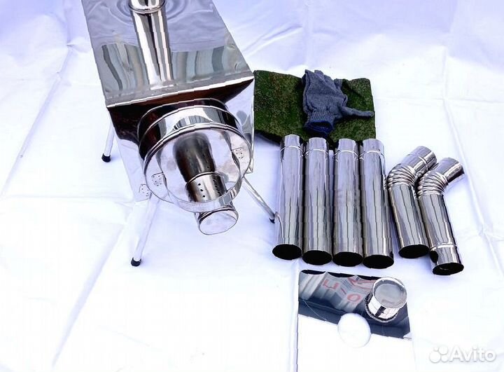 Печь для палатки Пошехонка Малая на 15 л