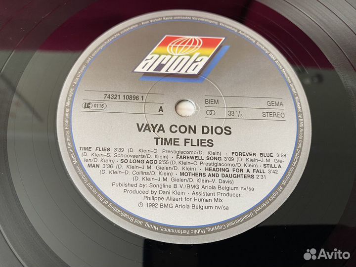 LP) Vaya Con Dios.1992 (Ariola,Germany) 1st press