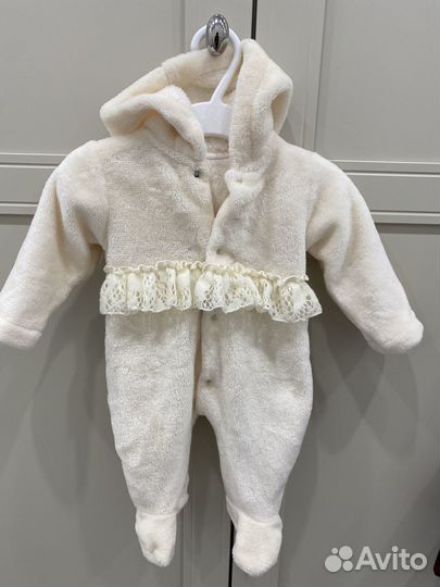 Плюшевый комбинезон новый 56р