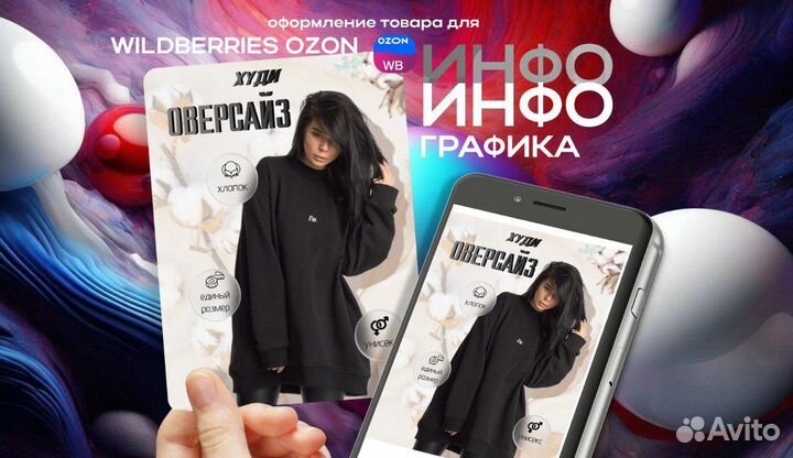 Инфографика для маркетплейсов дизайн карточки