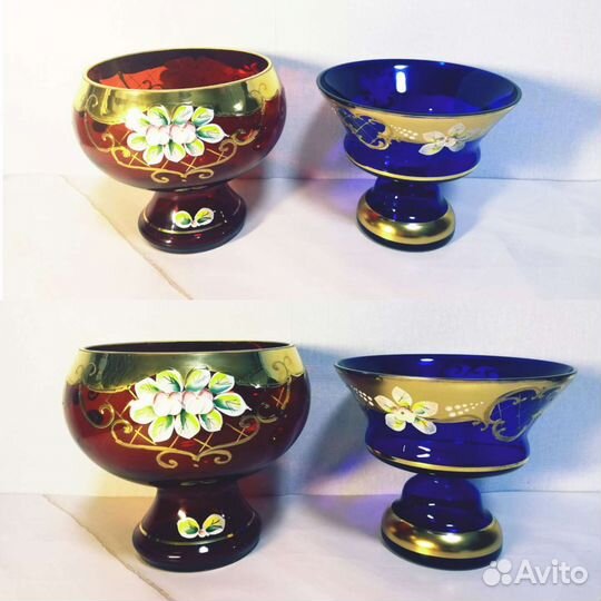 Богемия вазы стекло