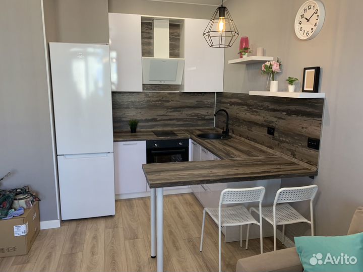 Кухня в студию с барной стойкой ксп:16669