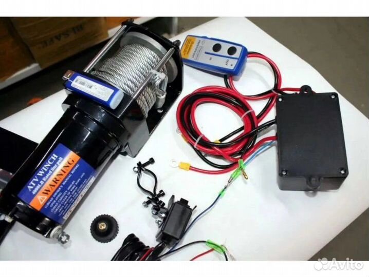 Лебедка 12в 4000 lbs электрическая