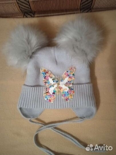 Шапка утепленная, на 2-3 года