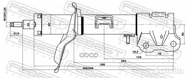 Амортизатор передний левый GAS.twin tube 046608