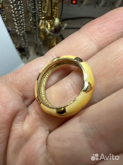 Кольцо с эмалью винтаж