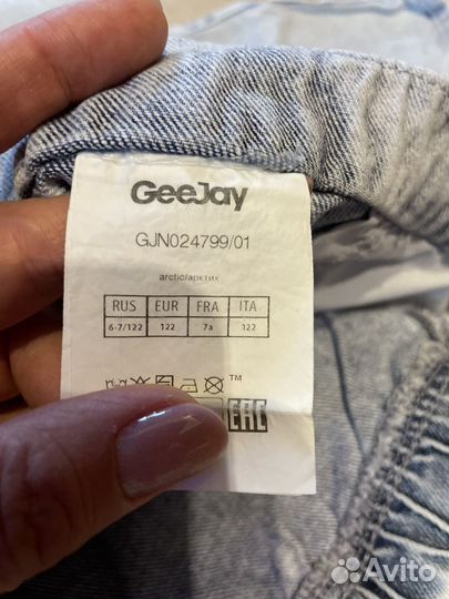 Джинсовый комбинезон для девочки 122