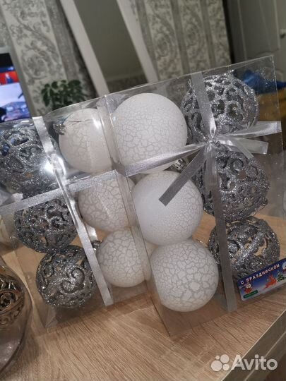 Игрушки шары на ёлку