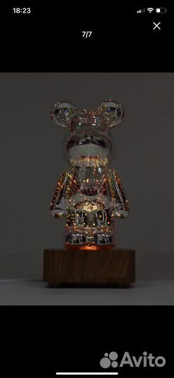 Ночник мишка сияющий Bearbrick