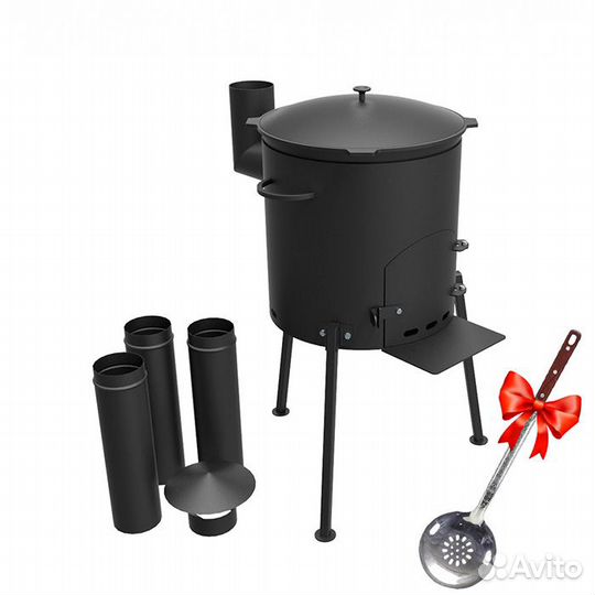 Комплект: Казан 12л. (Татарстан) + Печь 