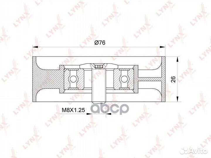 PB-5140 ролик натяжной ремня приводного Mitsub