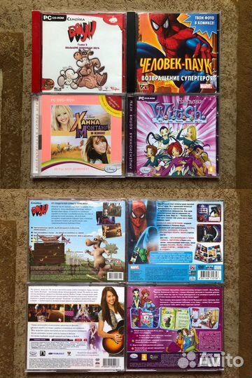 DVD PC компьютерные игры с героями мульфильмов