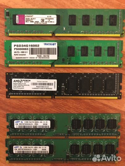 Память DDR3 4gb и 2gb