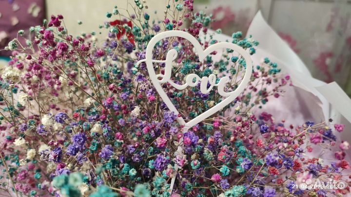 Топперы для тортов и цветов