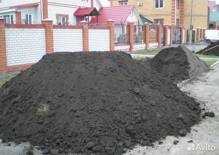 Чернозём. Плодородная земля. Планировочная земля