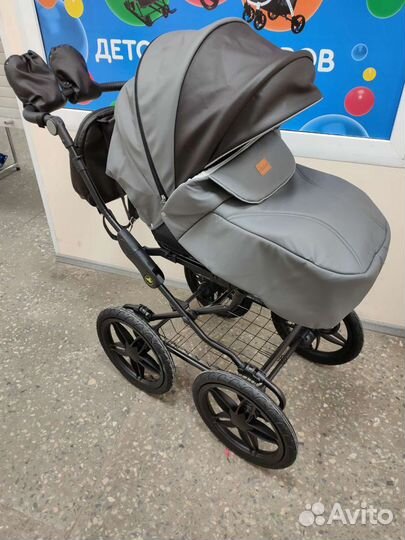 Коляска 2в1 классическая серый