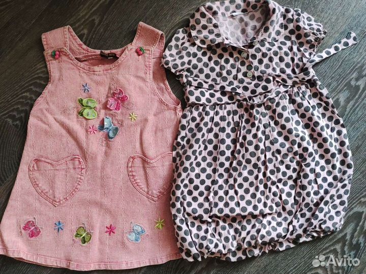 Вещи пакетом (16 шт) на девочку 98 см