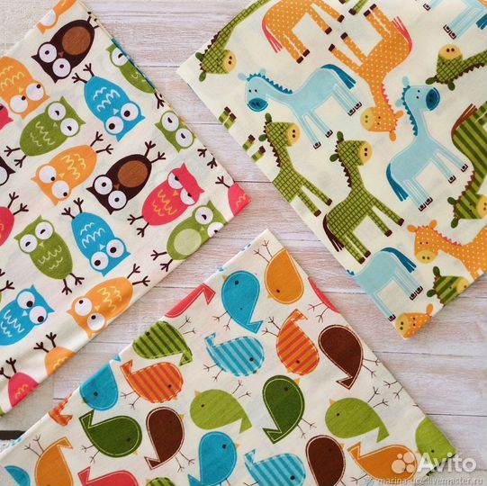 Ткани. Набор из 3-х отрезов