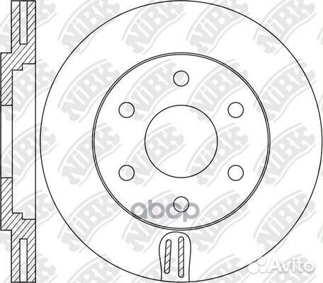 Диск тормозной infiniti QX56 RN1615 NiBK