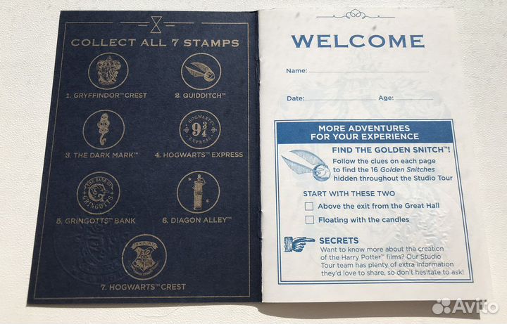 Сувенир - паспорт Гарри Поттера из Лондона