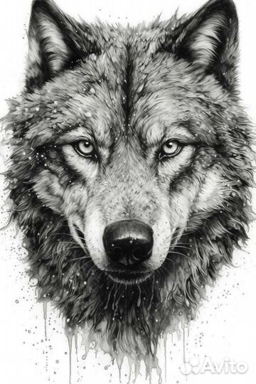Тату волк
