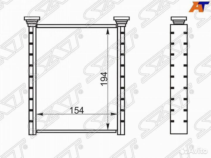 Радиатор отопителя Toyota Corolla 150