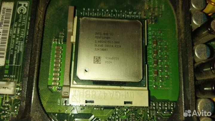 Материнка intel D865GBF с процом и оперативкой