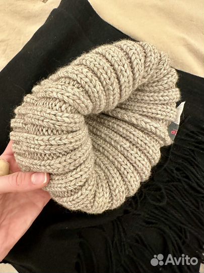 Шапка шарф женская зимняя