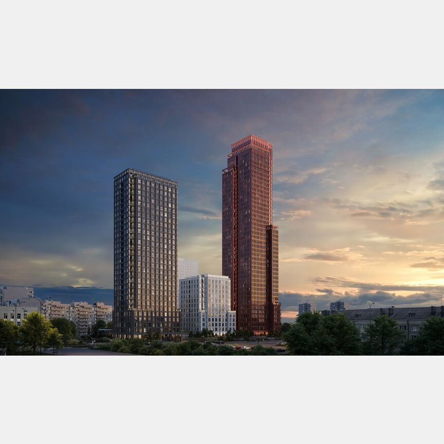 2-к. квартира, 57,9 м², 6/44 эт.