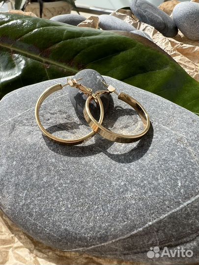 Серьги кольца