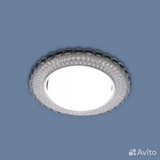 Светильник встраиваемый металлический и акриловый