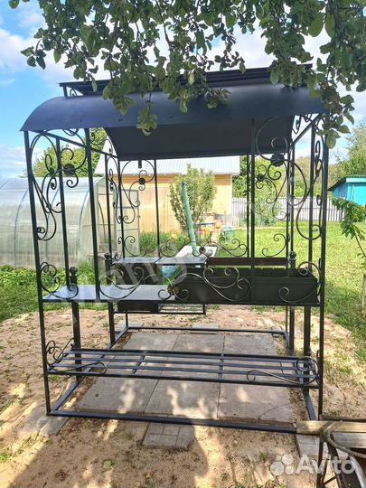 Мангал с печью под казан