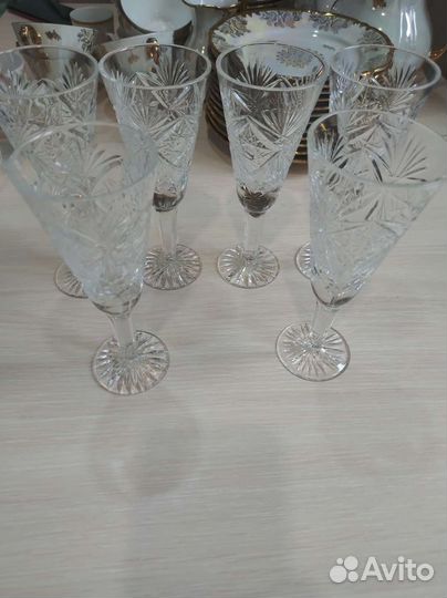Фужеры хрустальные СССР