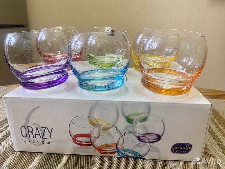 Стаканы для виски Bohemia Crystal Crazy 390 мл