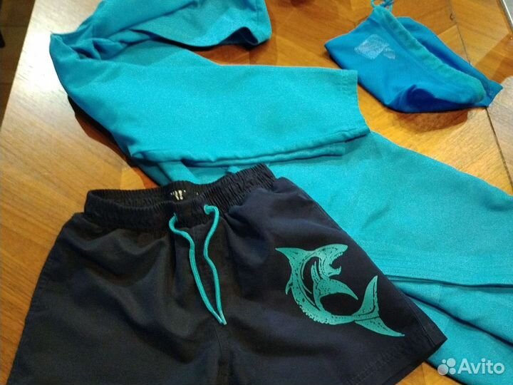 Халат для бассейна и плавки 115-124