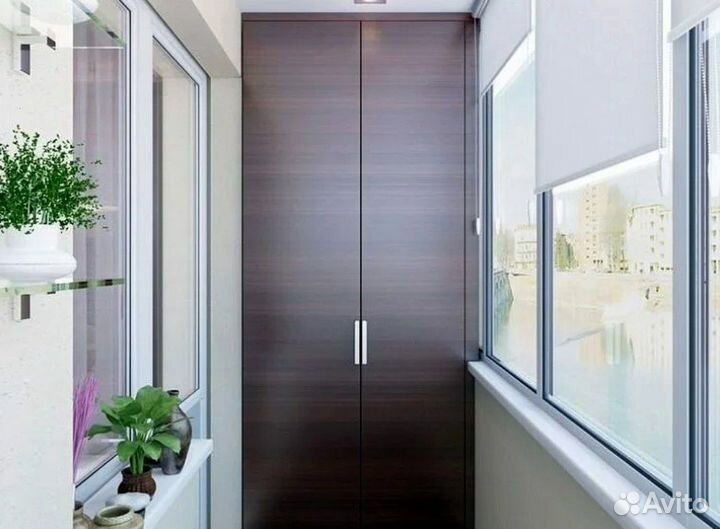 Шкаф на балкон любой дизайн