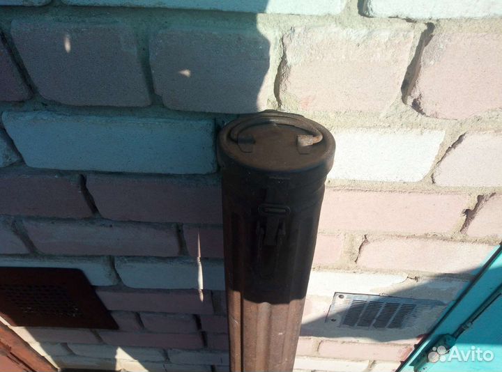 Старинный военный пенал для чертежей