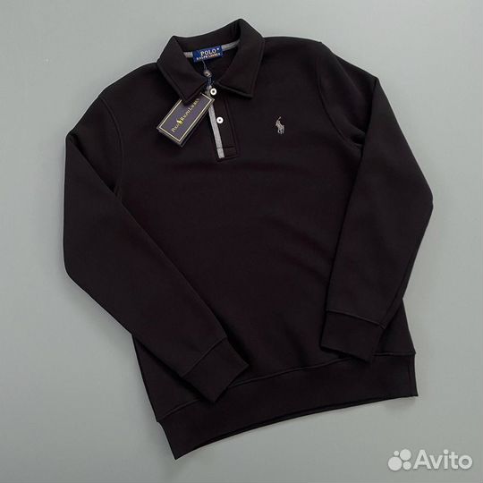 Свитшот Polo ralph lauren с начесом черный