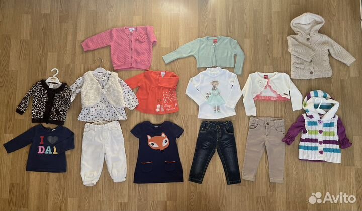 Пакет вещей для девочки 9-12мес H&M, Zara, Дет.мир