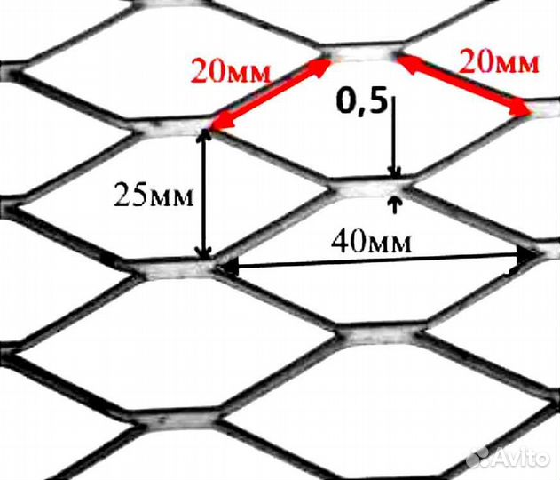 Сетка штукатурная оцинкованная цпвс 20х20 мм