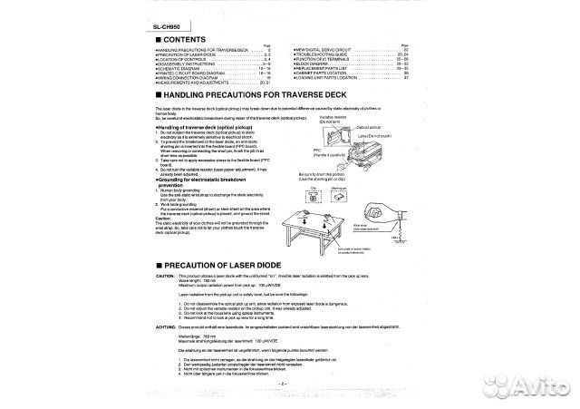 Technics SL-CH950 service manual