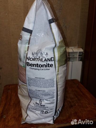 Наполнитель бентонитовый для кошачьего туалета